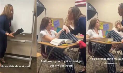 student throws shoe at teacher real or fake|Video: Student Throws Shoe at Teacher, Then Says It's Not Hers .